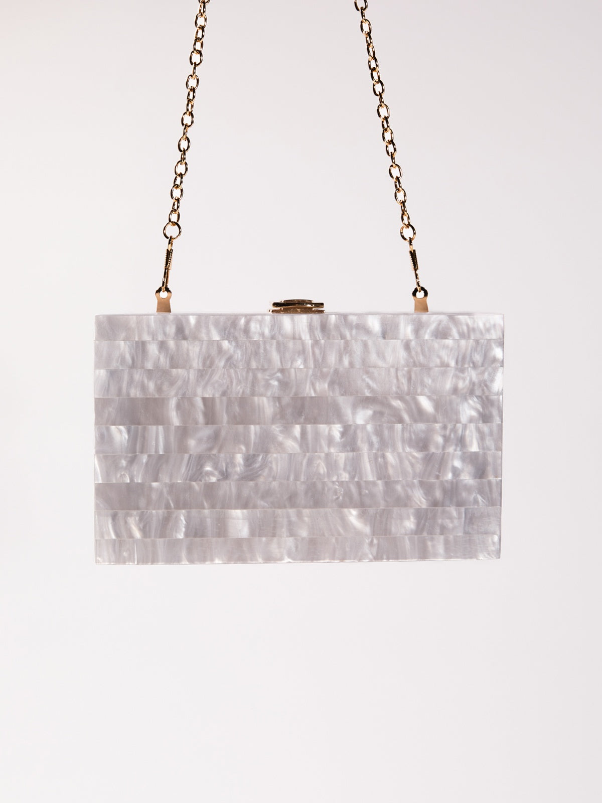 Mahesa Akrilik Dönüşümlü Clutch Beyaz