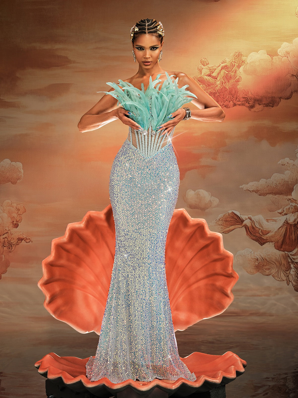 Mathis Straplez Tüy Payet Maxi Elbise