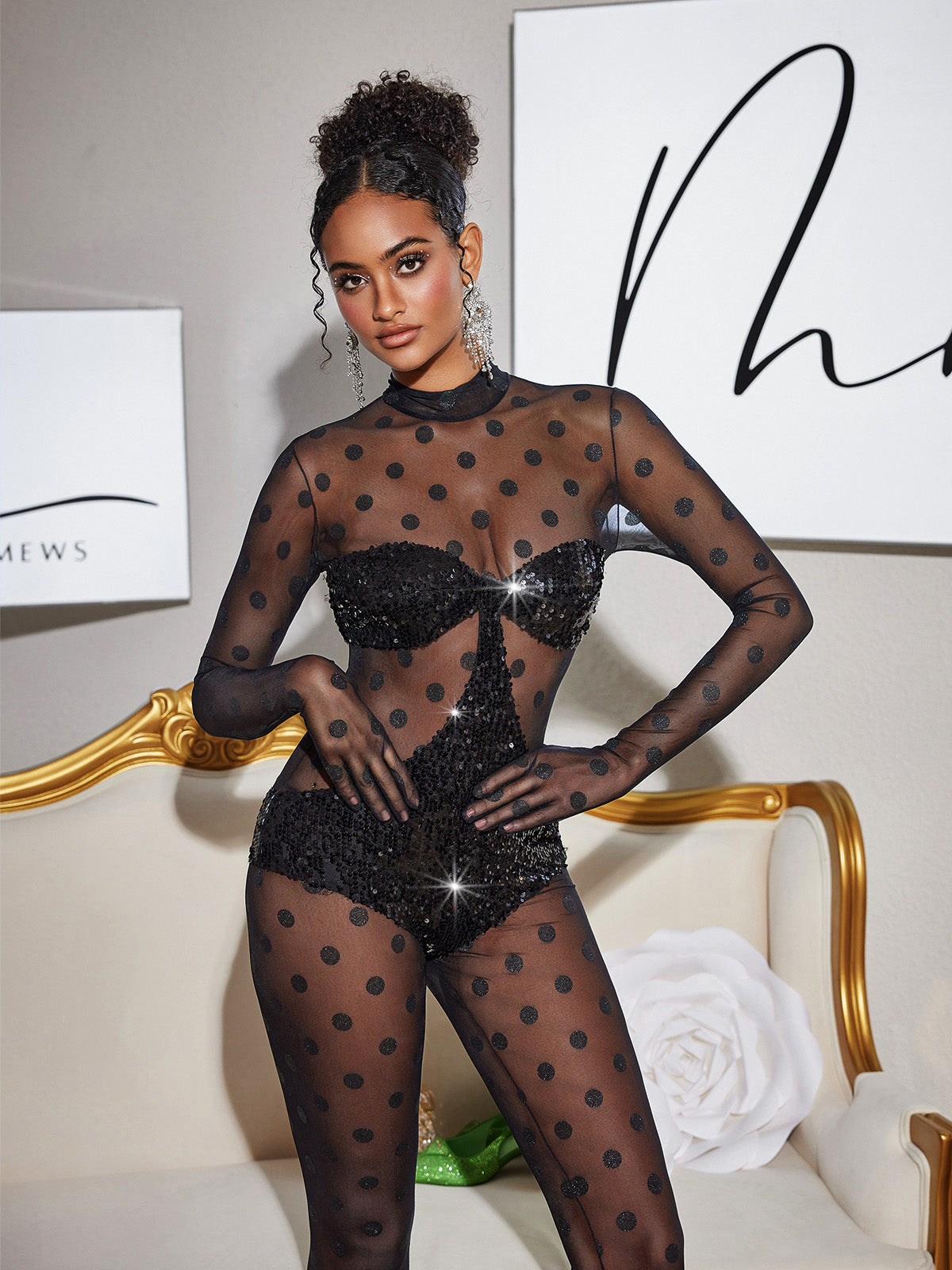 Missouri Payetli Dantel Tulum