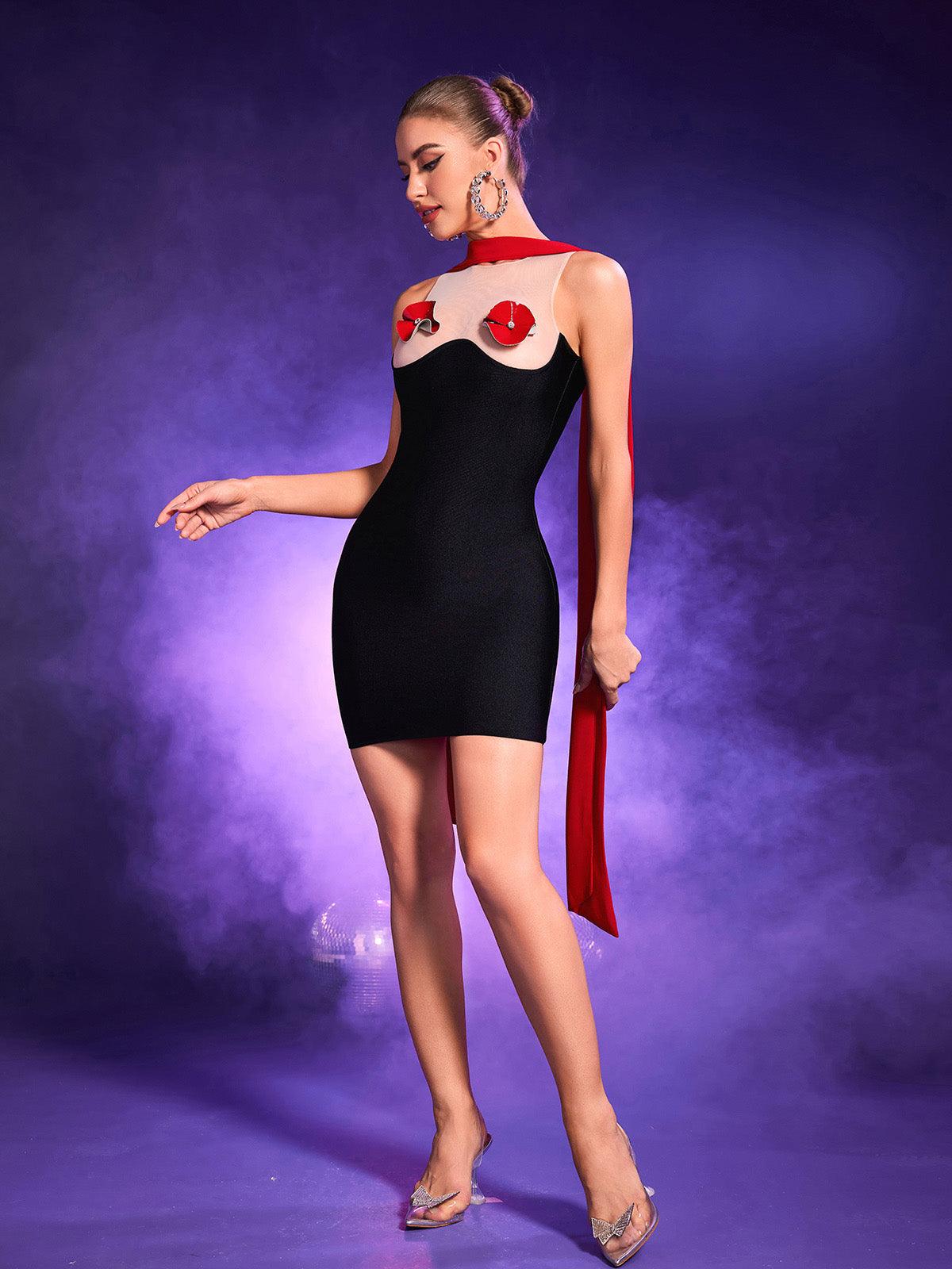 Ryland File Süslemeli Bandaj Elbise