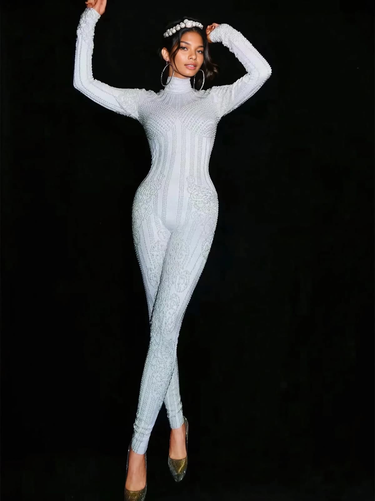 Ulrich Yüksek Yaka Süslemeli Tulum