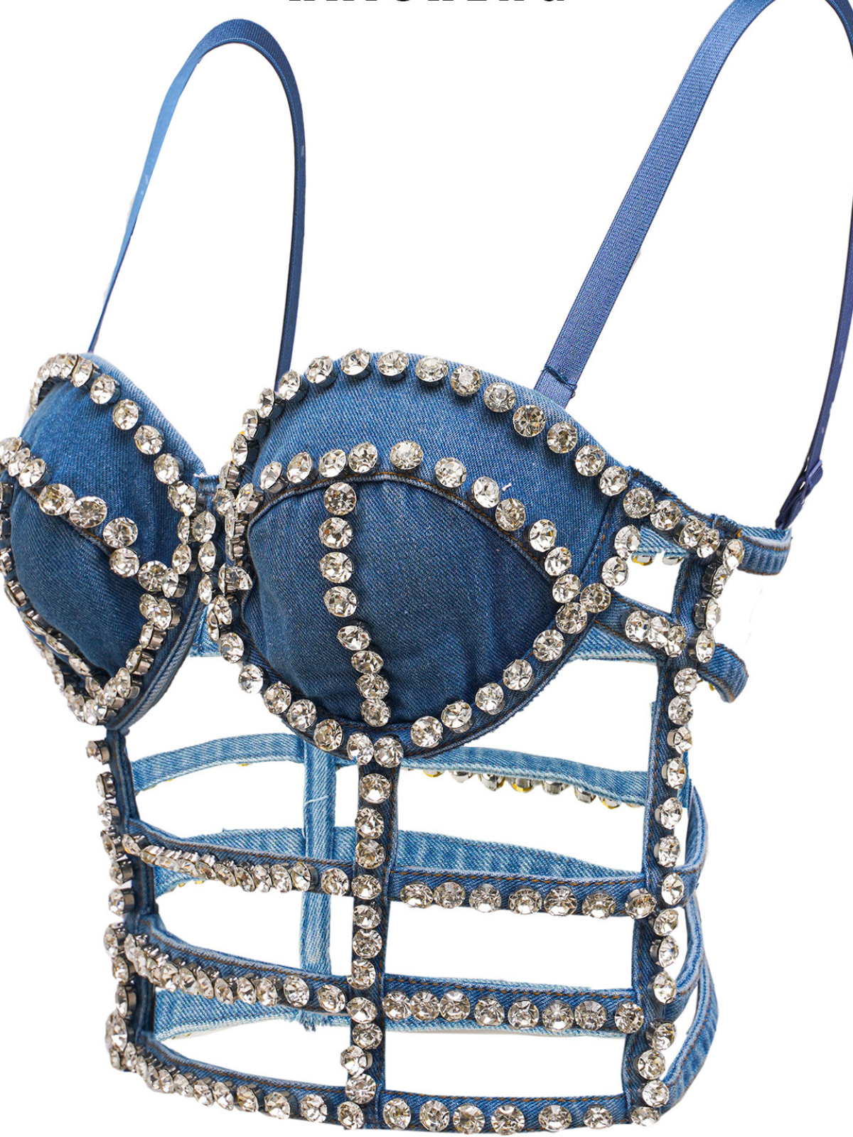 Wyxendra Spagetti Kesim Taşlı Üst