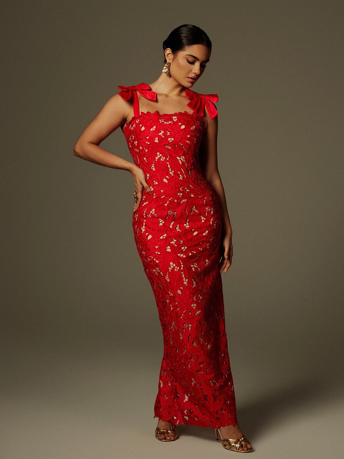 Zerrin Kemer Çiçekli Maxi Elbise