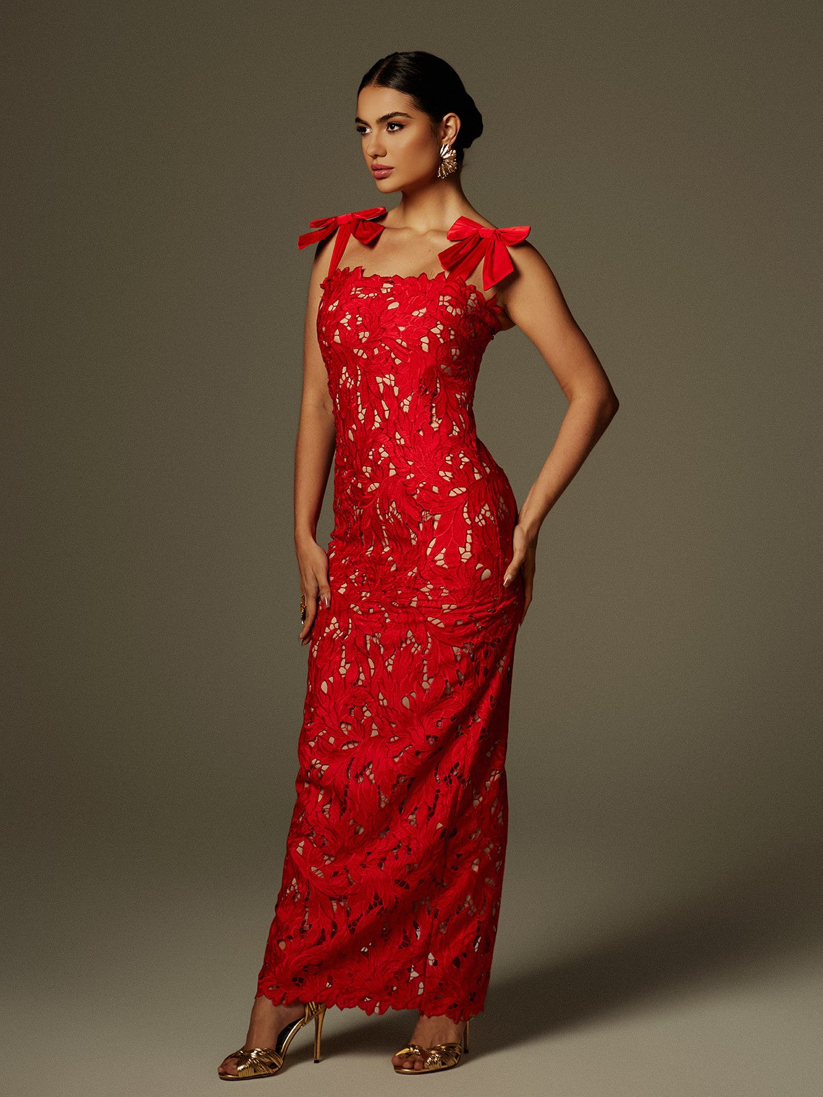 Zerrin Kemer Çiçekli Maxi Elbise